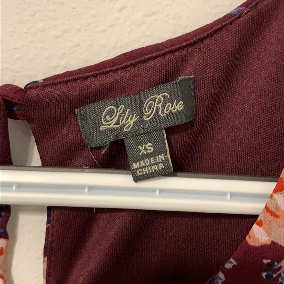 red floral dress - Picture 2 of 3